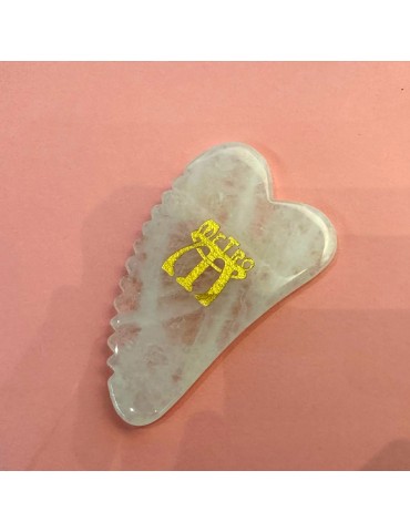 The Metro Gua Sha Face and Body White Jade Massage Stone